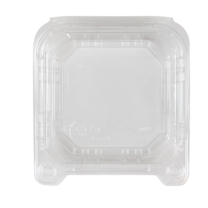 ClearSeal Hinged-Lid Plastic Containers, 6 x 5 4/5 x 3, Clear, 500/Car
